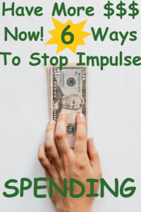 Left hand sliding a stack of 3 Fifty dollar bills across a white surface. Have more $$$ Now! 6 Ways to Step Impulse SPENDING